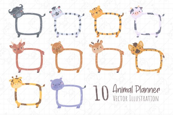 10 Animal Frame Clipart PNG: A Designer's Toolkit for Charming Projects