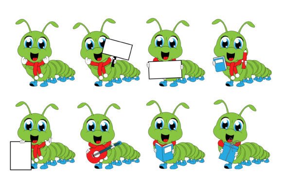 Adorable Caterpillar Graphics: A Versatile Asset
