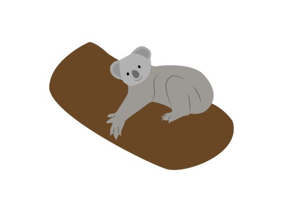 Adorable Koala Sleeping Animal: A Designer's Go-To Cute Illustration