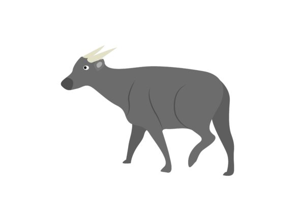 Buffalo Face Left Animal: A Bold Graphic for Modern Design
