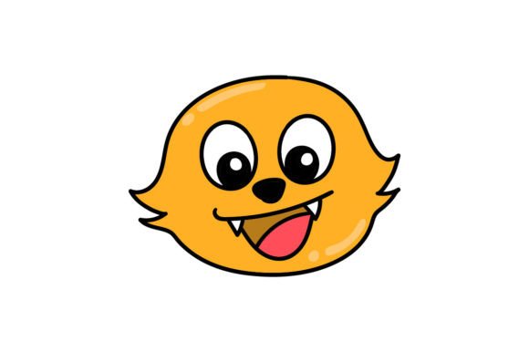 Cat Laughing Happy: A Playful Animal Head Emoticon for Creative Projects