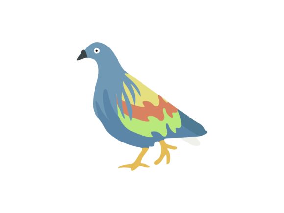 Charm in Motion: Harnessing the Pigeon Walking Bird Animal for Design