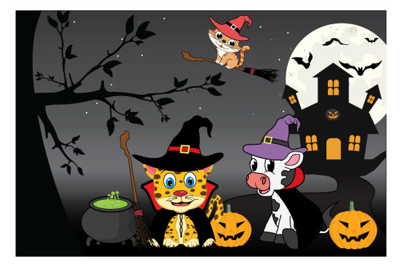 Cute Animal with Halloween Costumes: A Designer’s Festive Toolkit