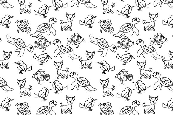Designing with Whimsy: The Cute Animal Seamless Pattern, Copy Space