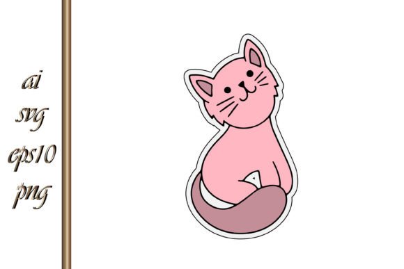 Doodle Cat Sticker Sketch Animal Vector: Your Playful Design Companion
