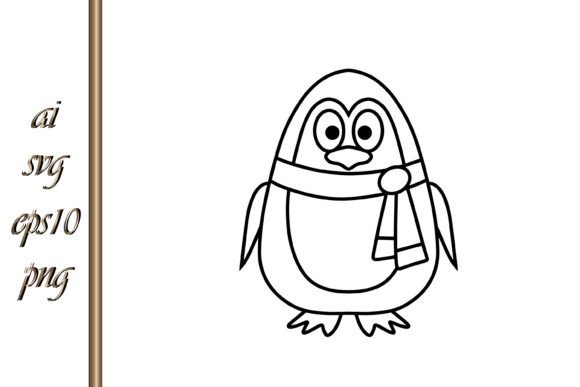 Festive Design with Xmas Animal Christmas Penguin Vector