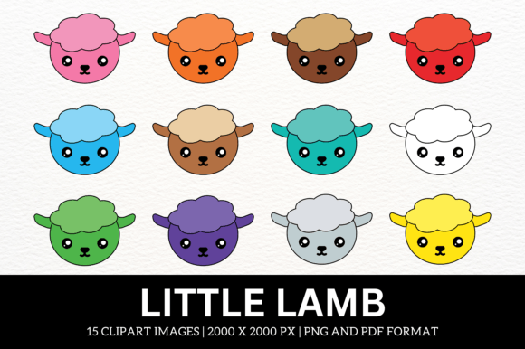 Little Lamb Colorful Animal Cliparts: A Designer's Guide