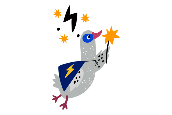Superhero Goose Flying: A Bold Animal with Flash
