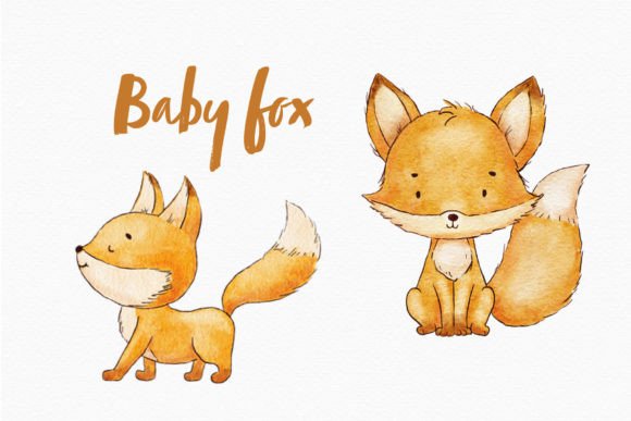 Whimsical Charm: Using Cute Fox Watercolor Clipart